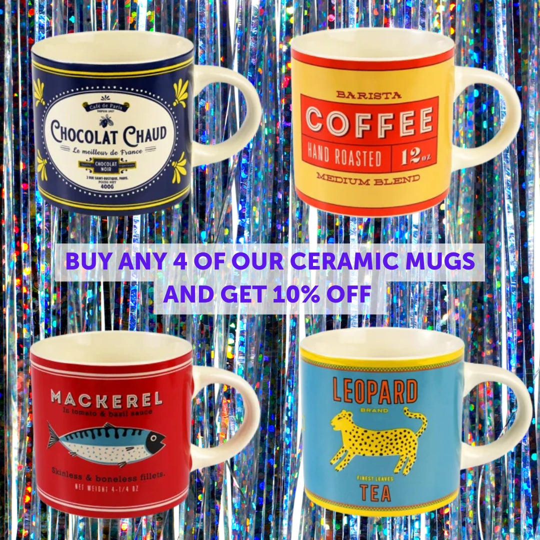 Vintage-Style Ceramic Mug - Chocolat Chaud