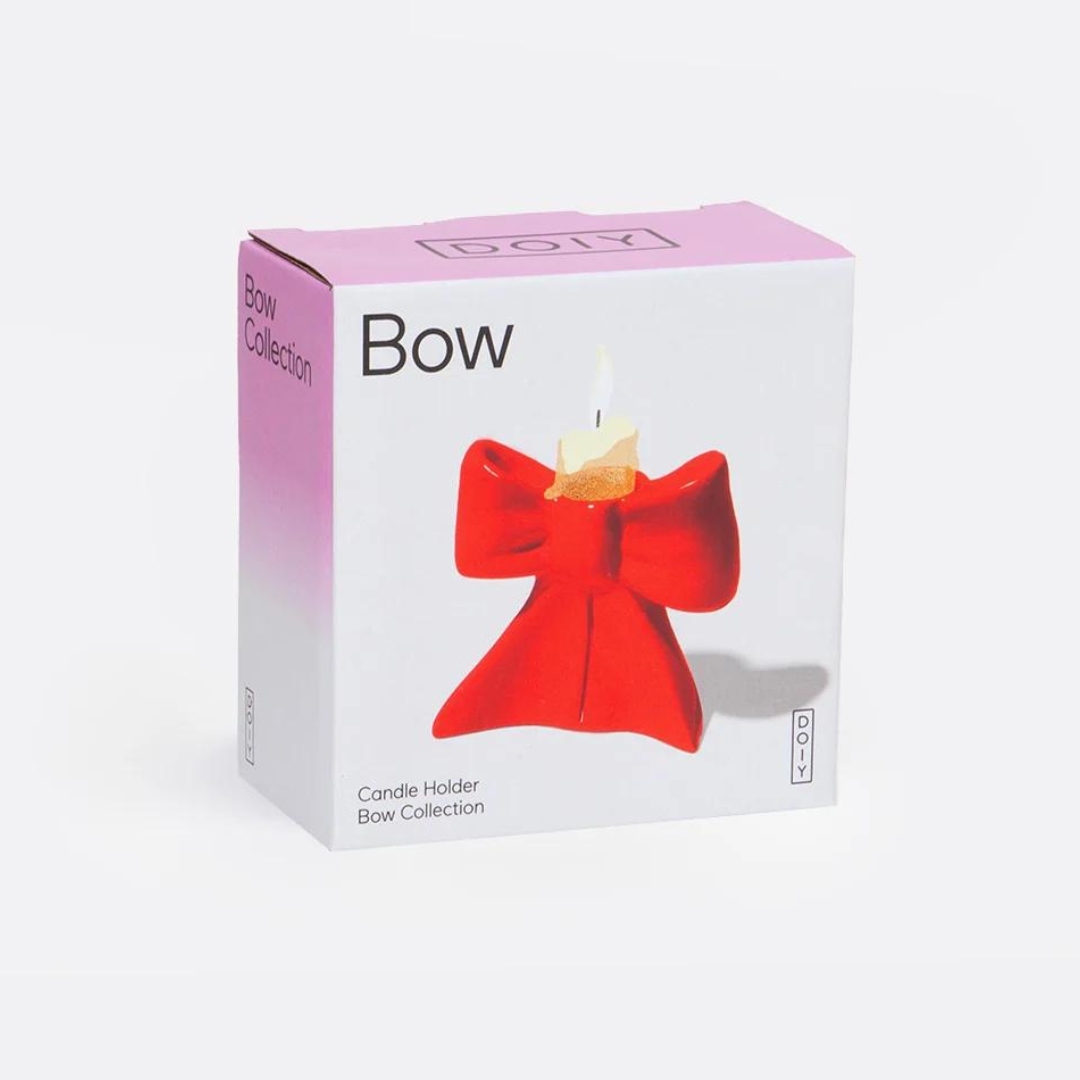 Bow - ceramic candle holder (2 sizes)