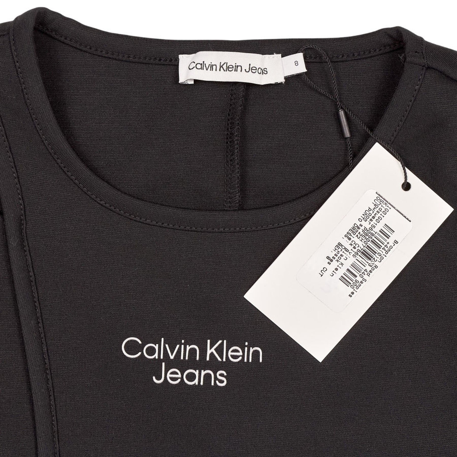Calvin Klein Black Cut Out Punto Dress 8 YRS