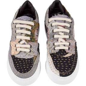 By Walid Multicoloured Silk Kimono Trainers