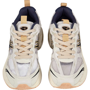 Often Pull & Bear Cream Navy Trainers