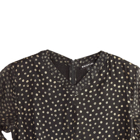 Whistles Black Polka Dot Dress