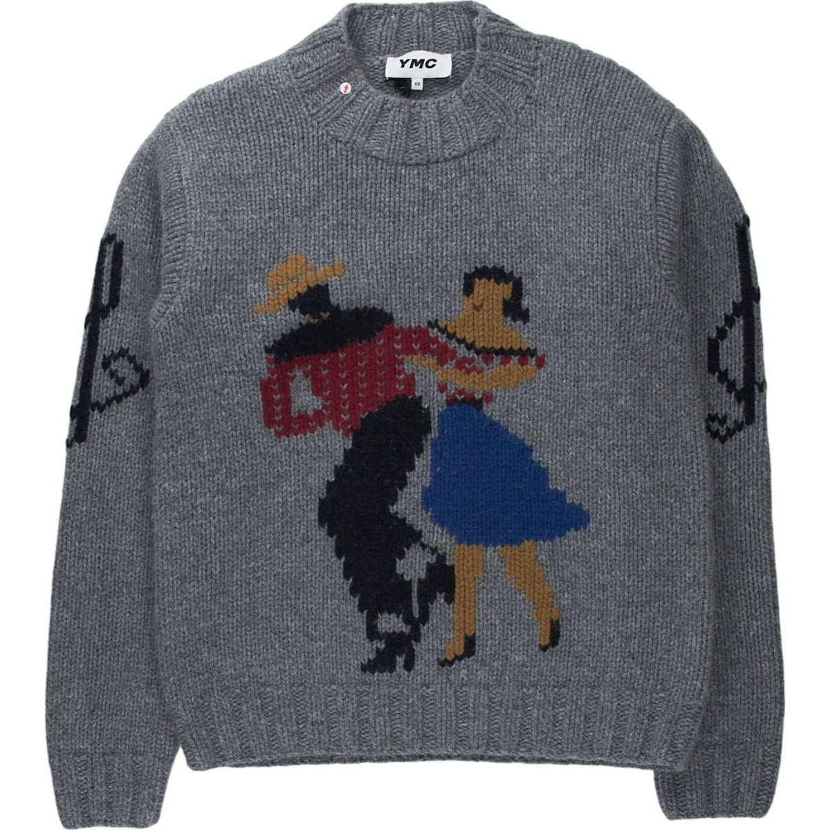 YMC Grey Bluto Knit Jumper