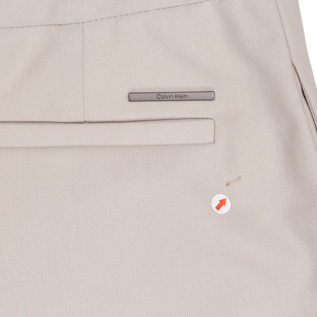 Calvin Klein Sand Pebble Wool Blend Trousers
