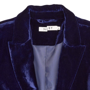 NRBY Blue Velvet Blazer Jacket
