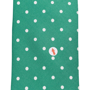 Drake's Emerald Polka Dot Silk Tie