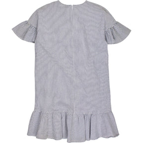 Benetton Striped Ruffle Dress