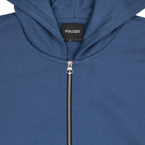 Lyle & Scott Blue Fleece Lined Zip Hoodie