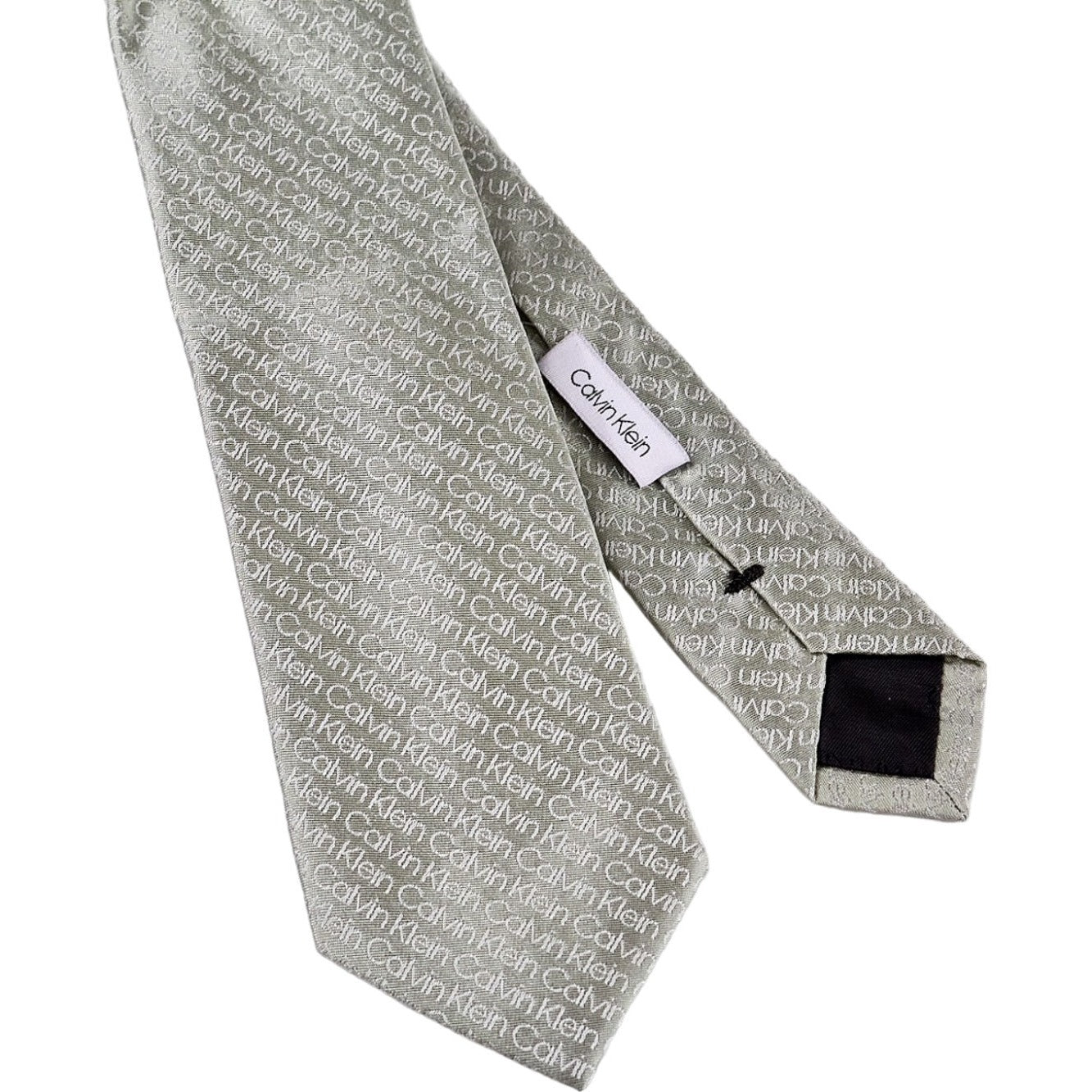 Calvin Klein Grey Logo Tie