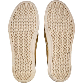 Hush Gold Metallic Canvas Gili Slip On Trainers