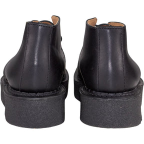 YMC Black Leather Platform Boots