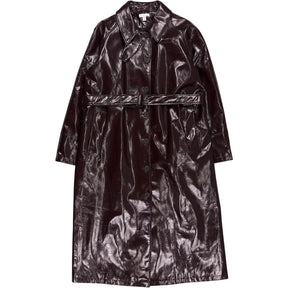 Topshop Burgundy Belted Trench Coat
