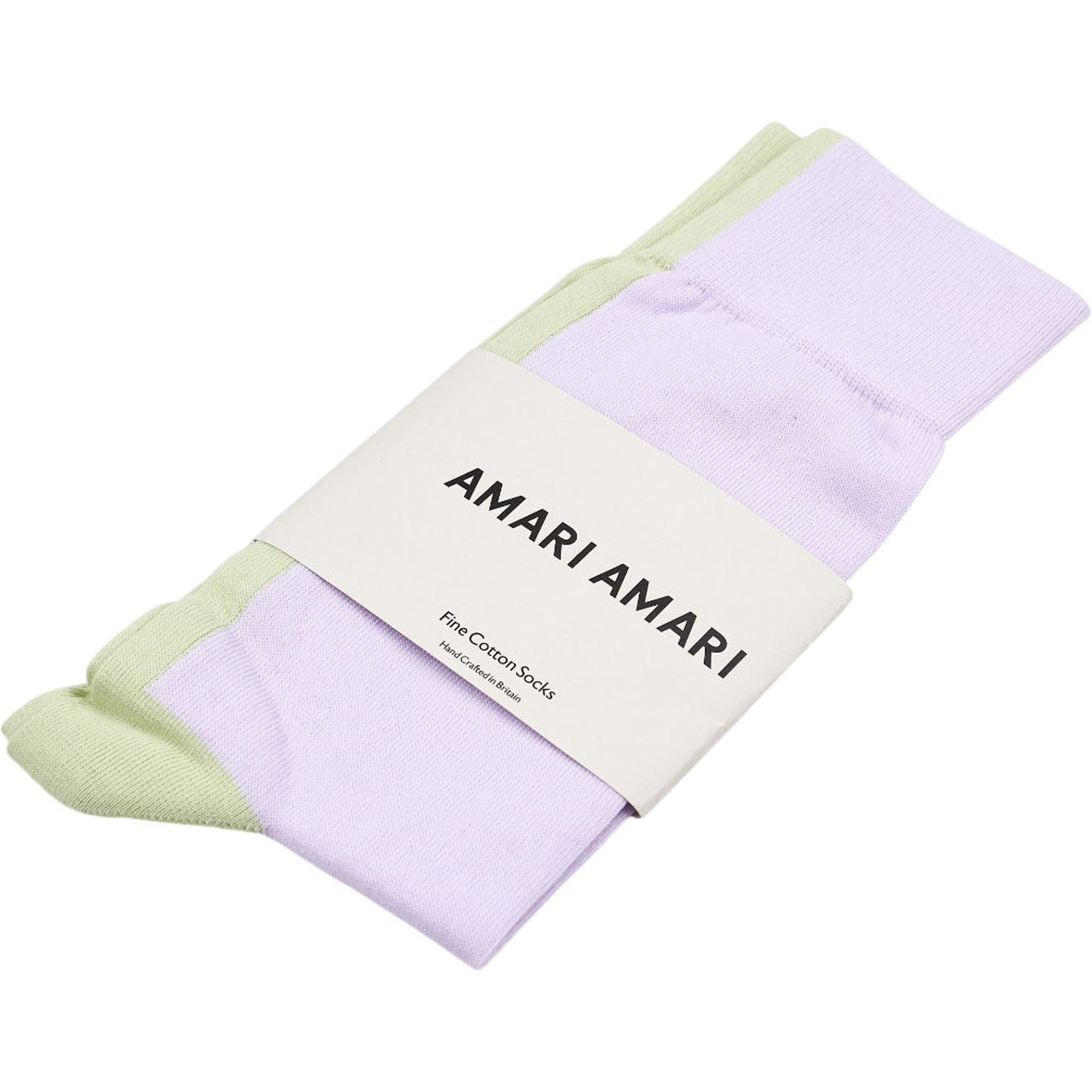 Amari Amari Green Purple Cotton Socks