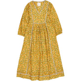 Bonté Honey Yellow Birdie Floral Dress