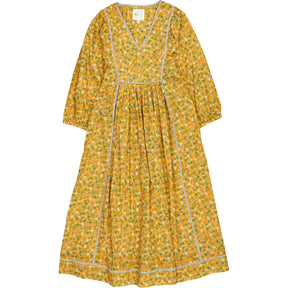 Bonté Honey Yellow Birdie Floral Dress
