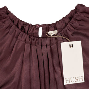 Hush Fudge Brown Satin Circular Top