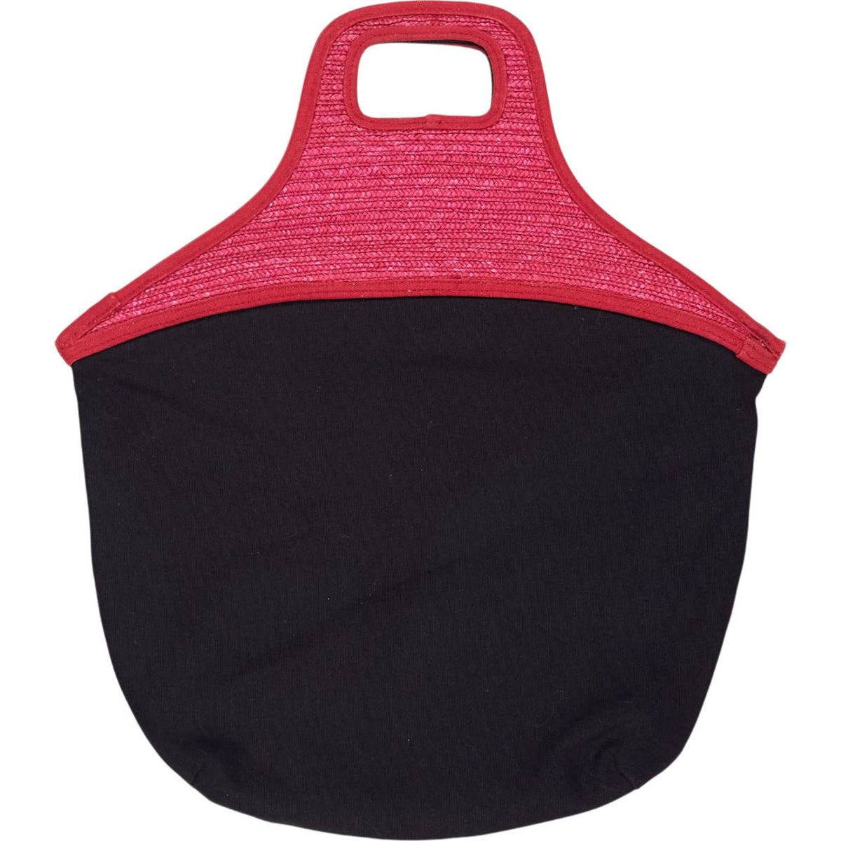 Lulu Guinness Black Red Cotton Handbag