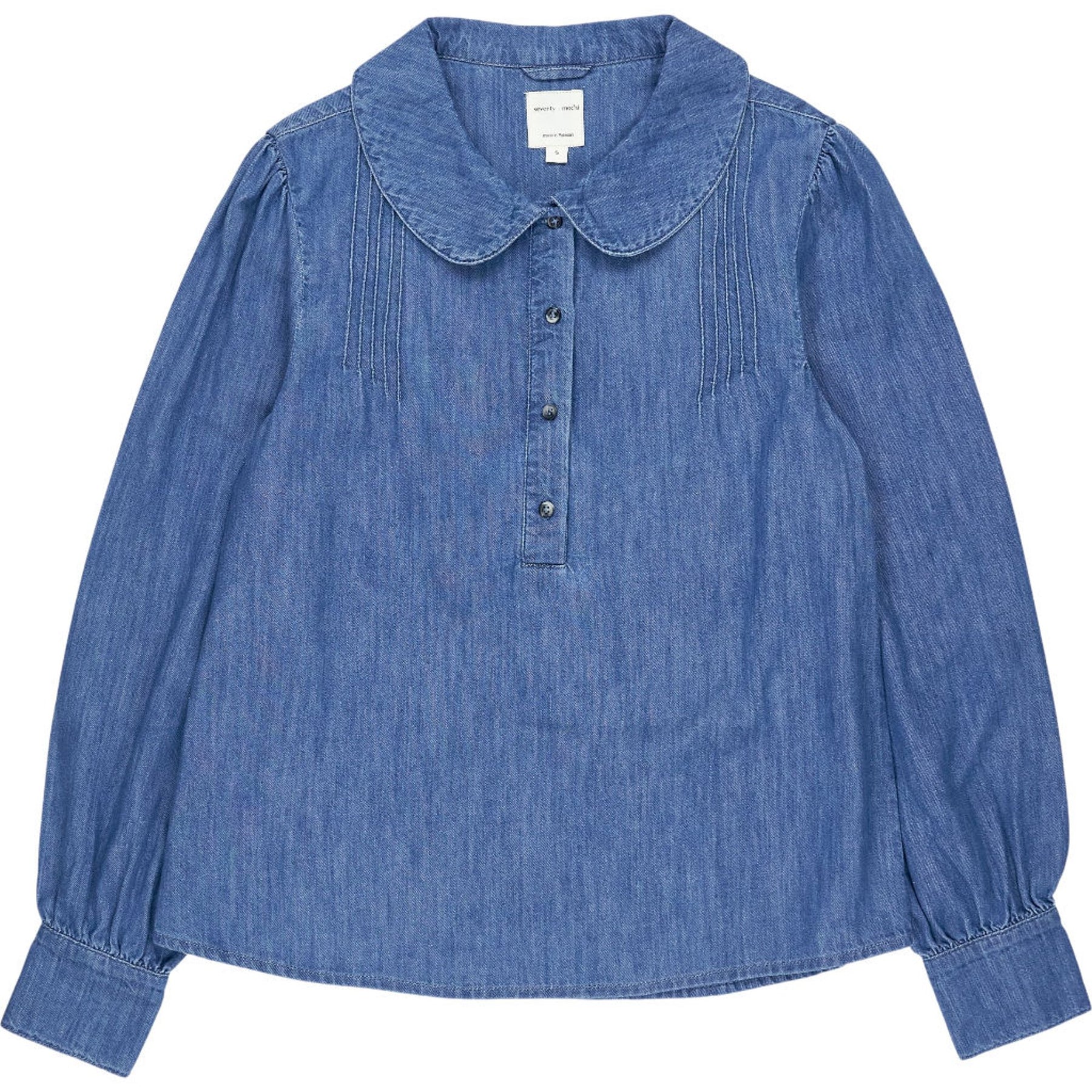 seventy + mochi Blue Denim Blouse