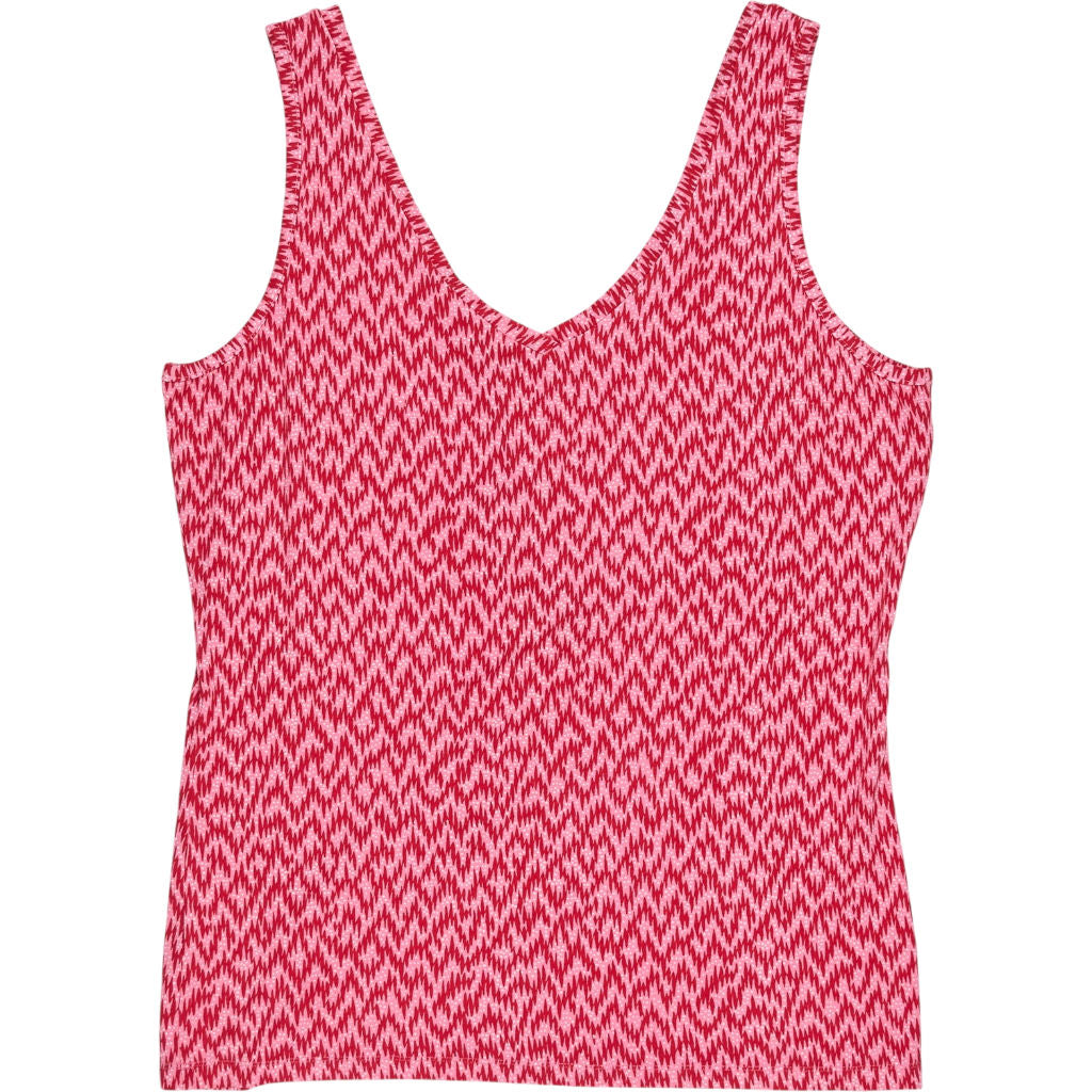 Hush Pink Red Zig Zag Sally Vest