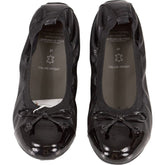 Geox Black Leather Ballet Flats