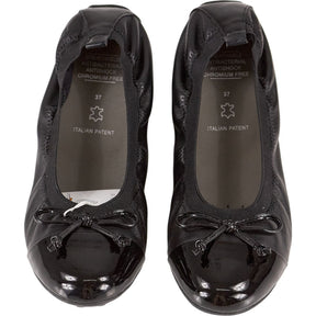 Geox Black Leather Ballet Flats
