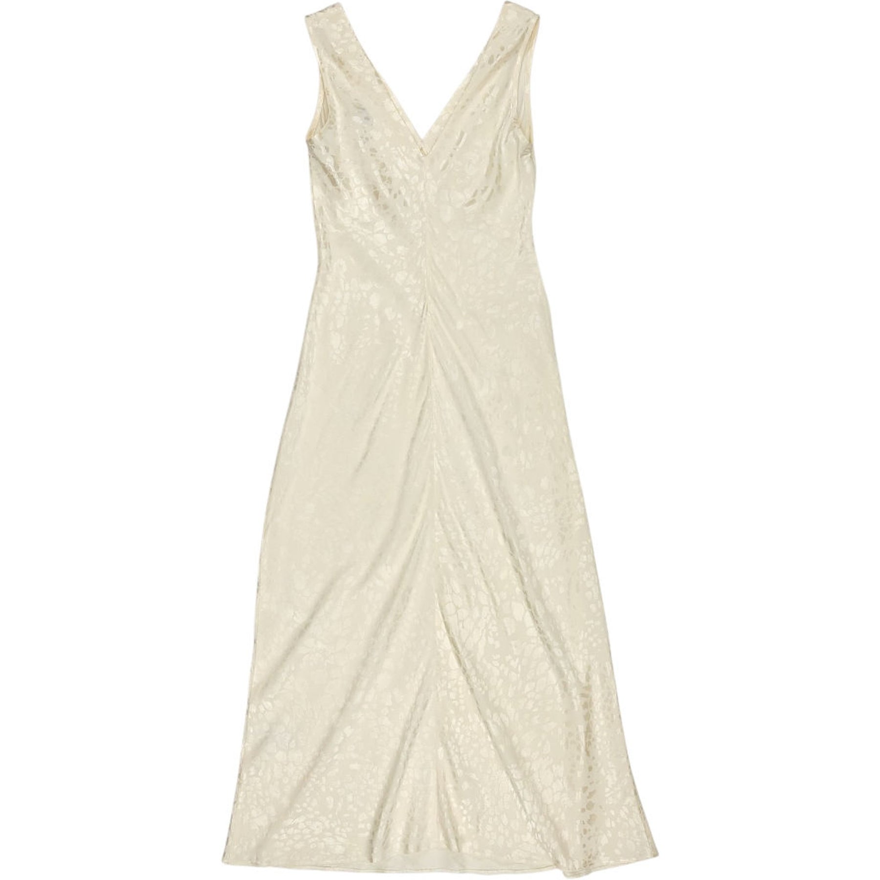OMNES Ivory Ines Midi Jacquard Dress
