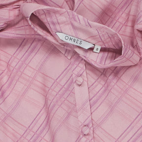 OMNES Pink Check Blouse