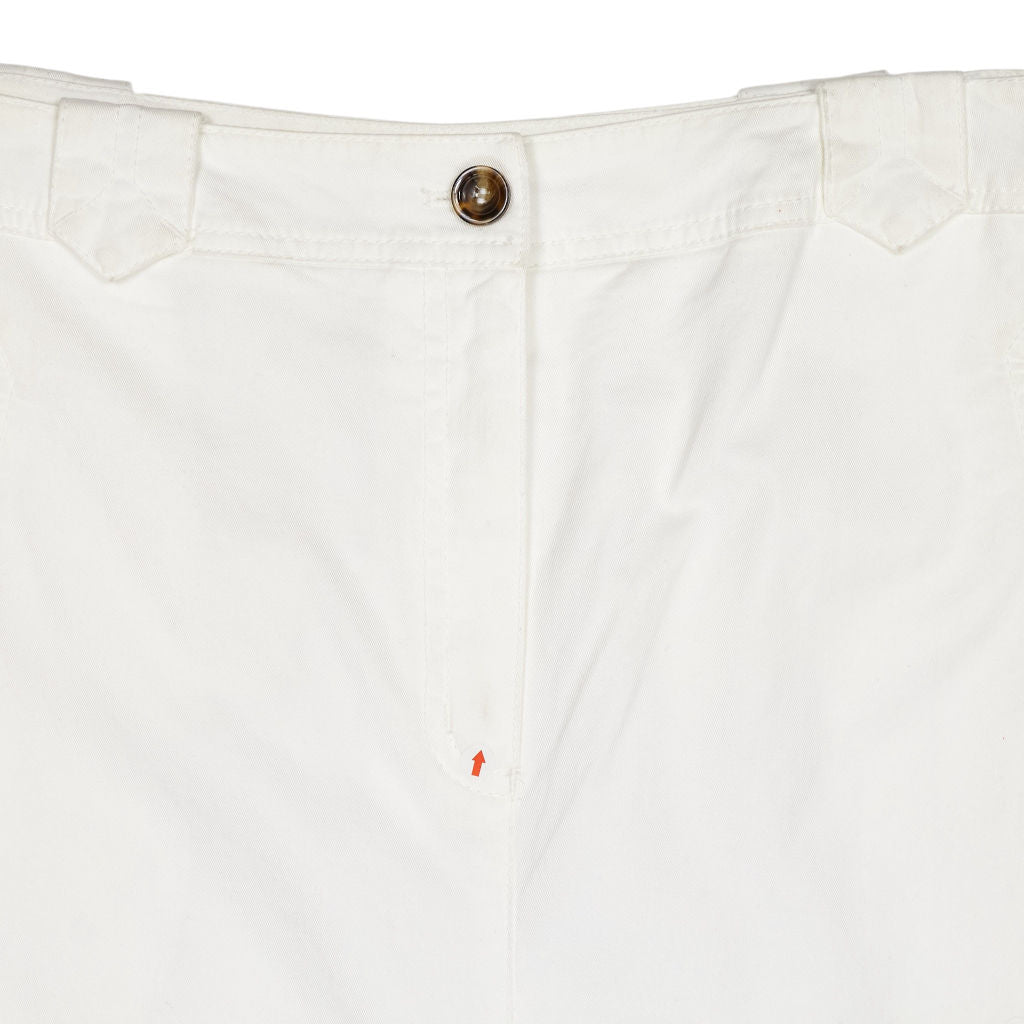 Cordings White Cotton Skirt