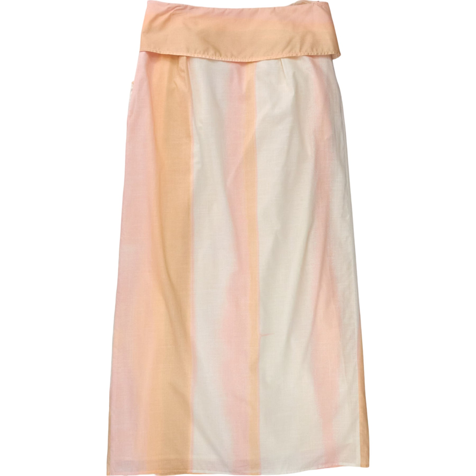 Sunset Lover Pink Cream Midi Skirt