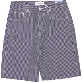Pull & Bear Navy Stripe Boyfriend Shorts