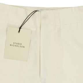 Studio Nicholson Cream Navis Zip Detail Pants