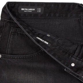Pull & Bear Black Wide Straight Jeans