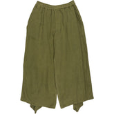 By Walid Green Wide-Leg Trousers