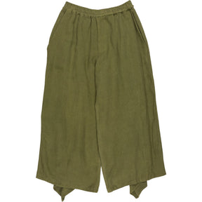 By Walid Green Wide-Leg Trousers