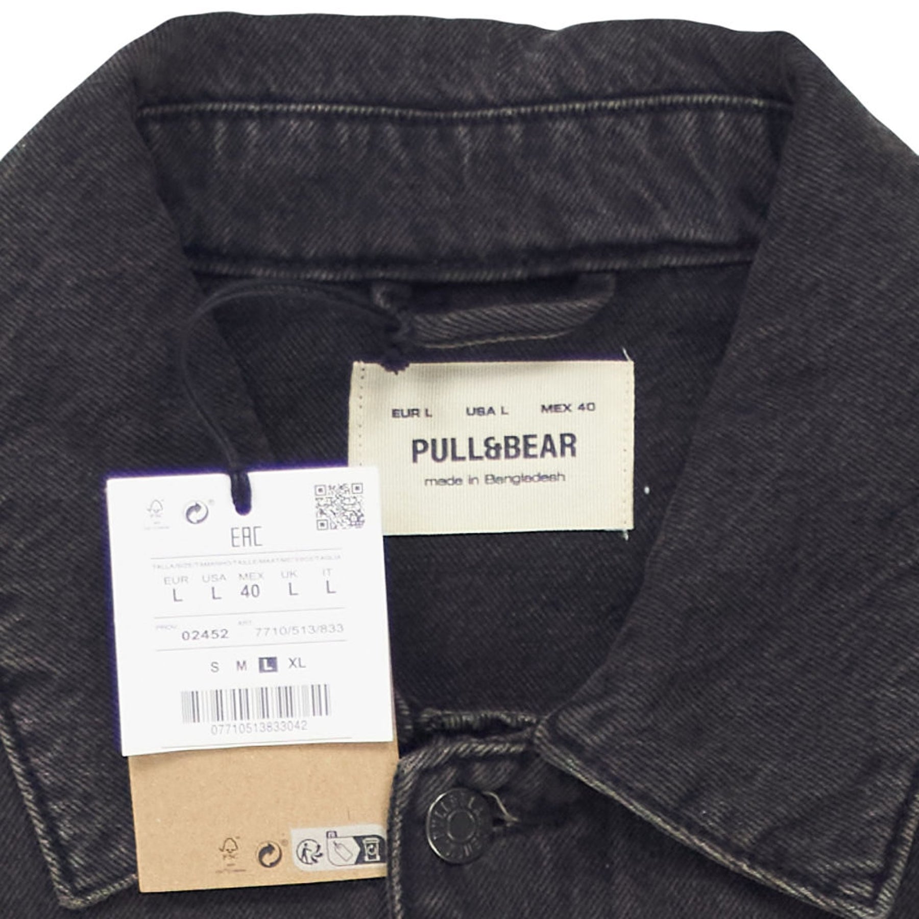 Pull&Bear Black Denim Jacket