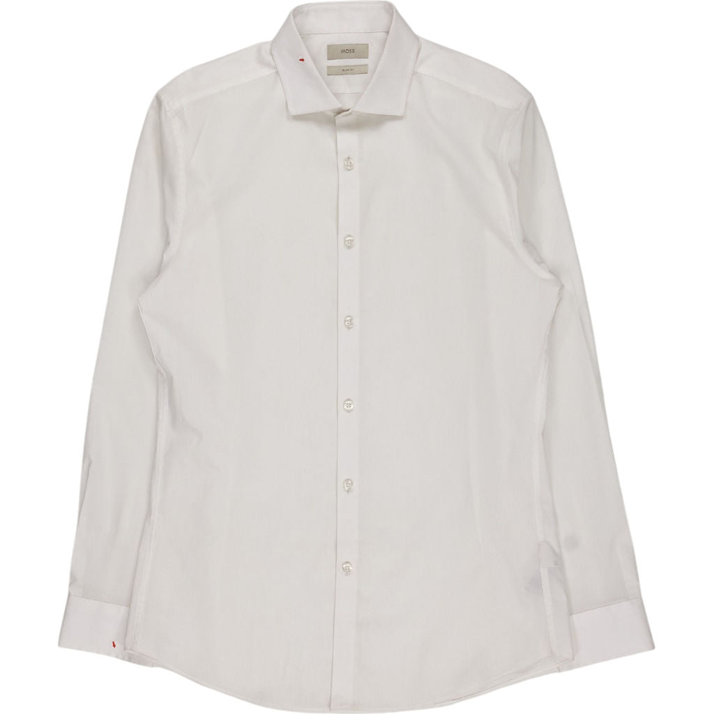 Moss White Slim Fit Shirt