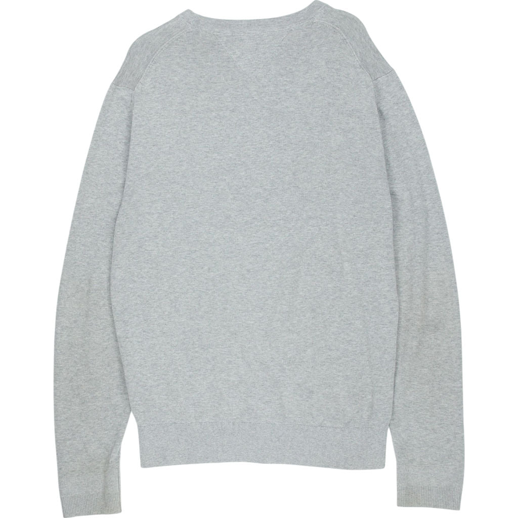 Tommy Hilfiger Grey Cotton Silk Jumper L