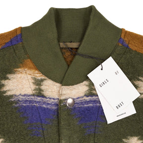 Girls of Dust Green Patterned Jacket