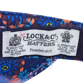 Lock & Co. Blue Floral Visor Hat