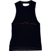 Stussy x TADC London Beat It Long Muscle Black Tank Top