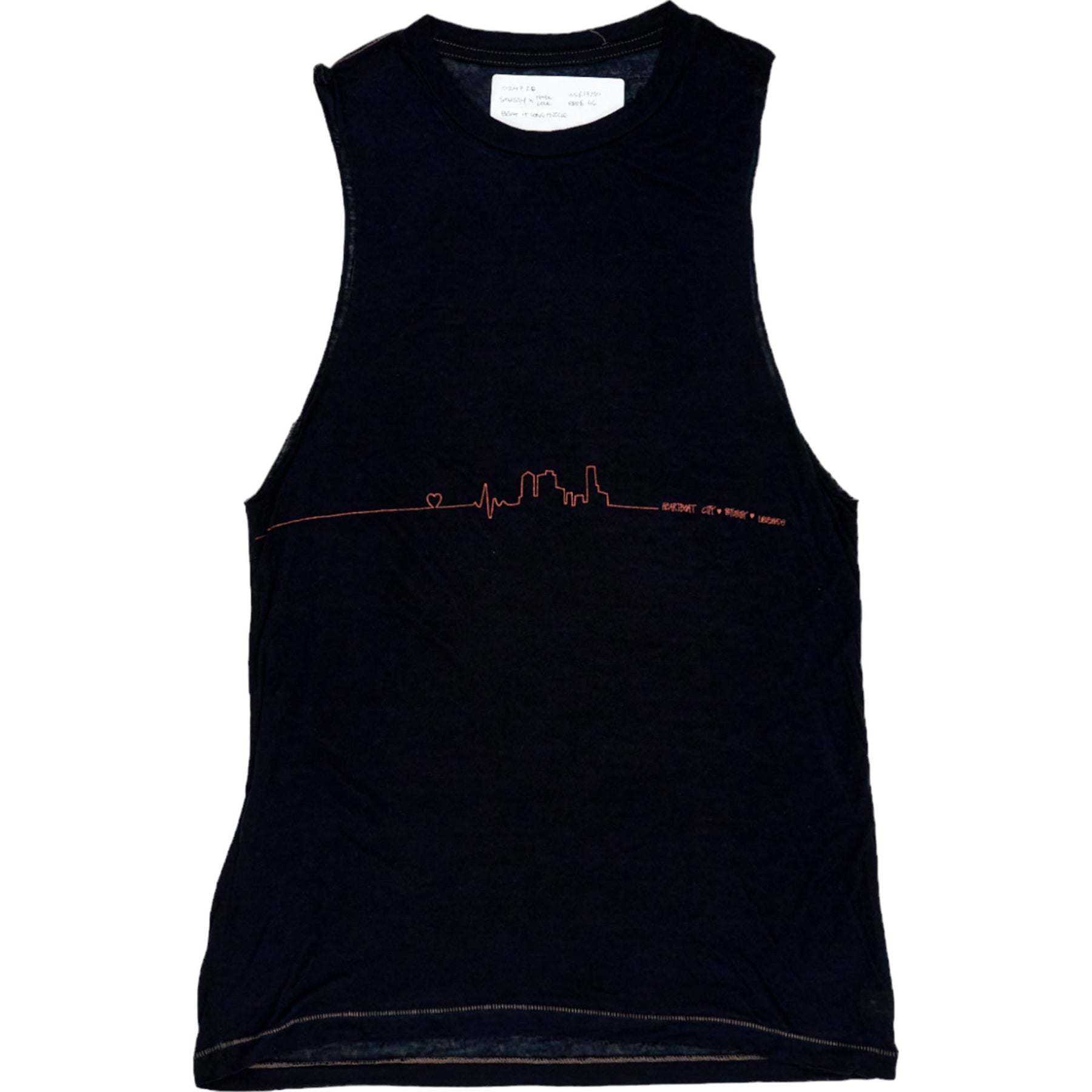 Stussy x TADC London Beat It Long Muscle Black Tank Top