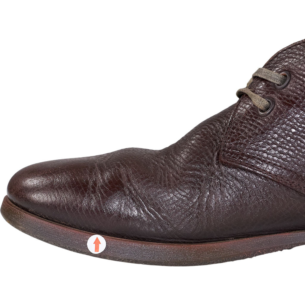 Ferragamo Brown Leather Chukka Boots