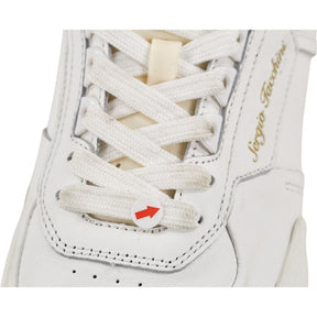 Sergio Tacchini White Leather Trainers Measures as a UK 6.5