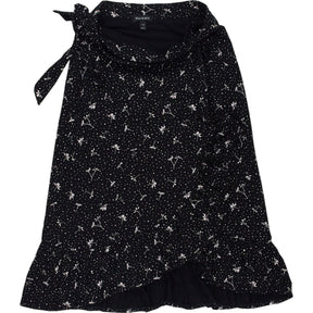 Baukjen Black Floral Wrap Skirt