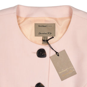 River Island Pink Collarless Jacket