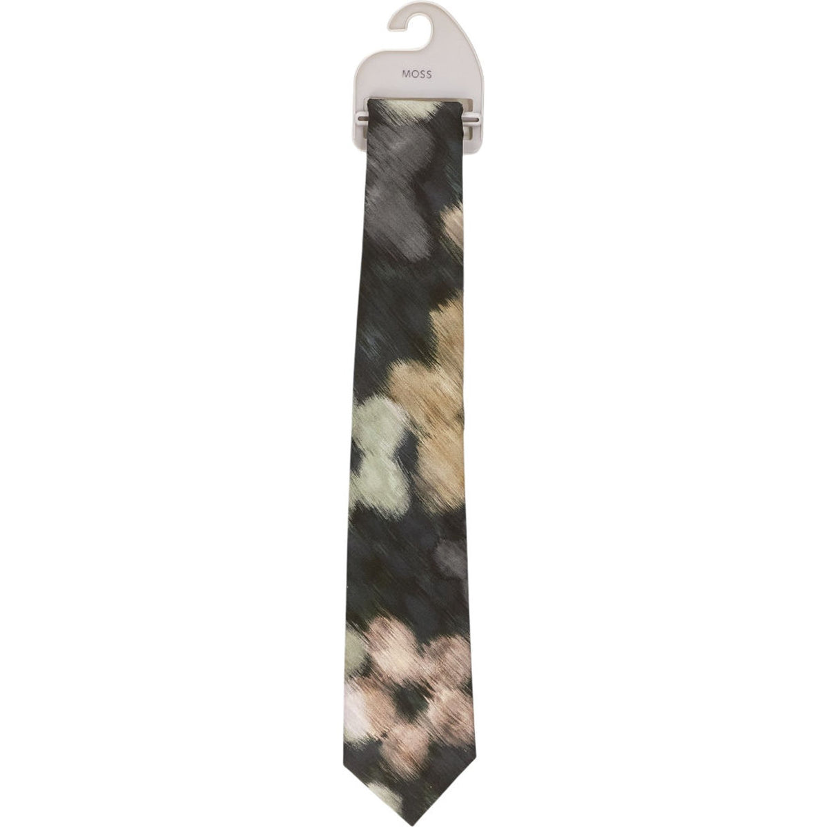 Moss X Liberty Multicoloured Midnight Macro Floral Tie