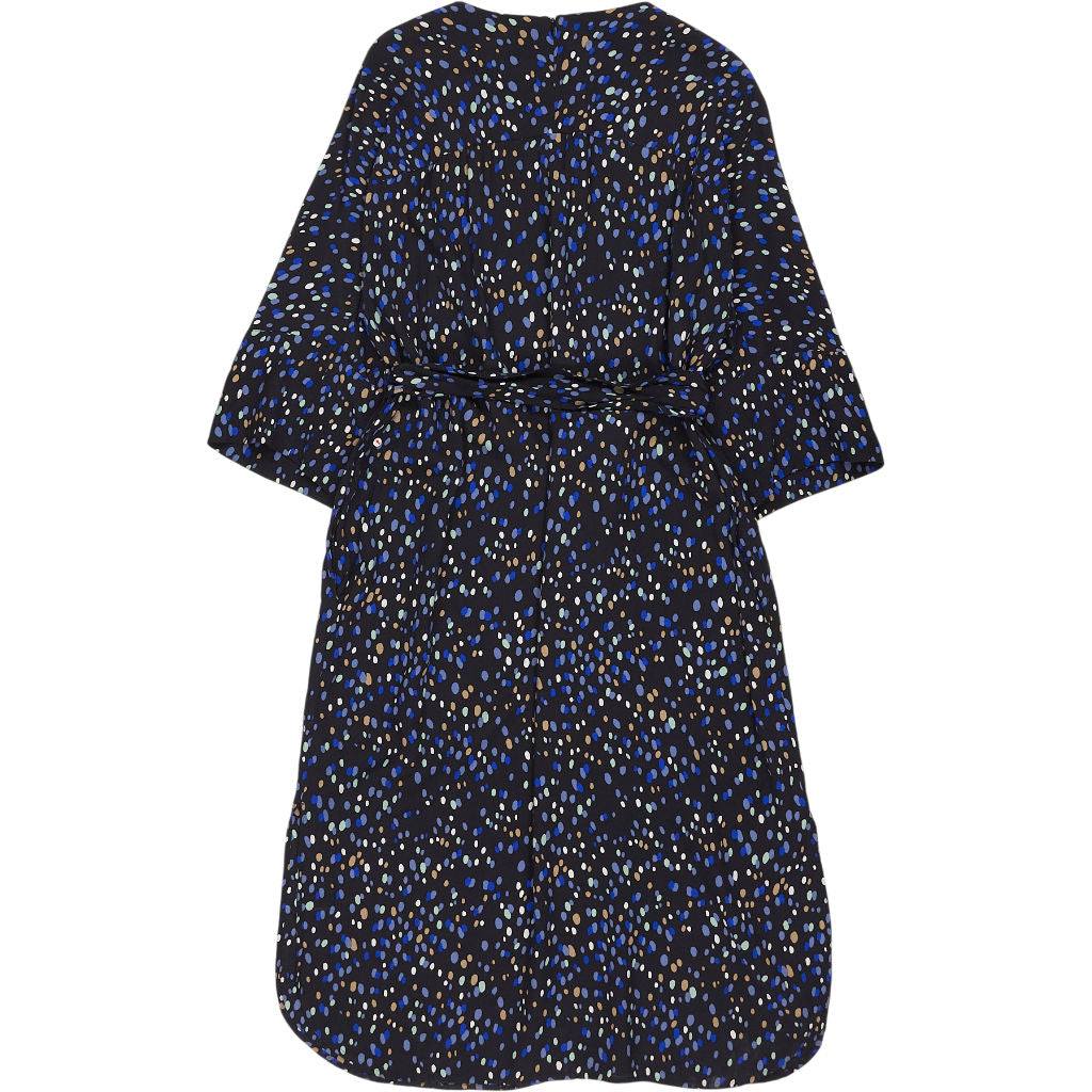 & Other Stories Black Blue Patterned Dress