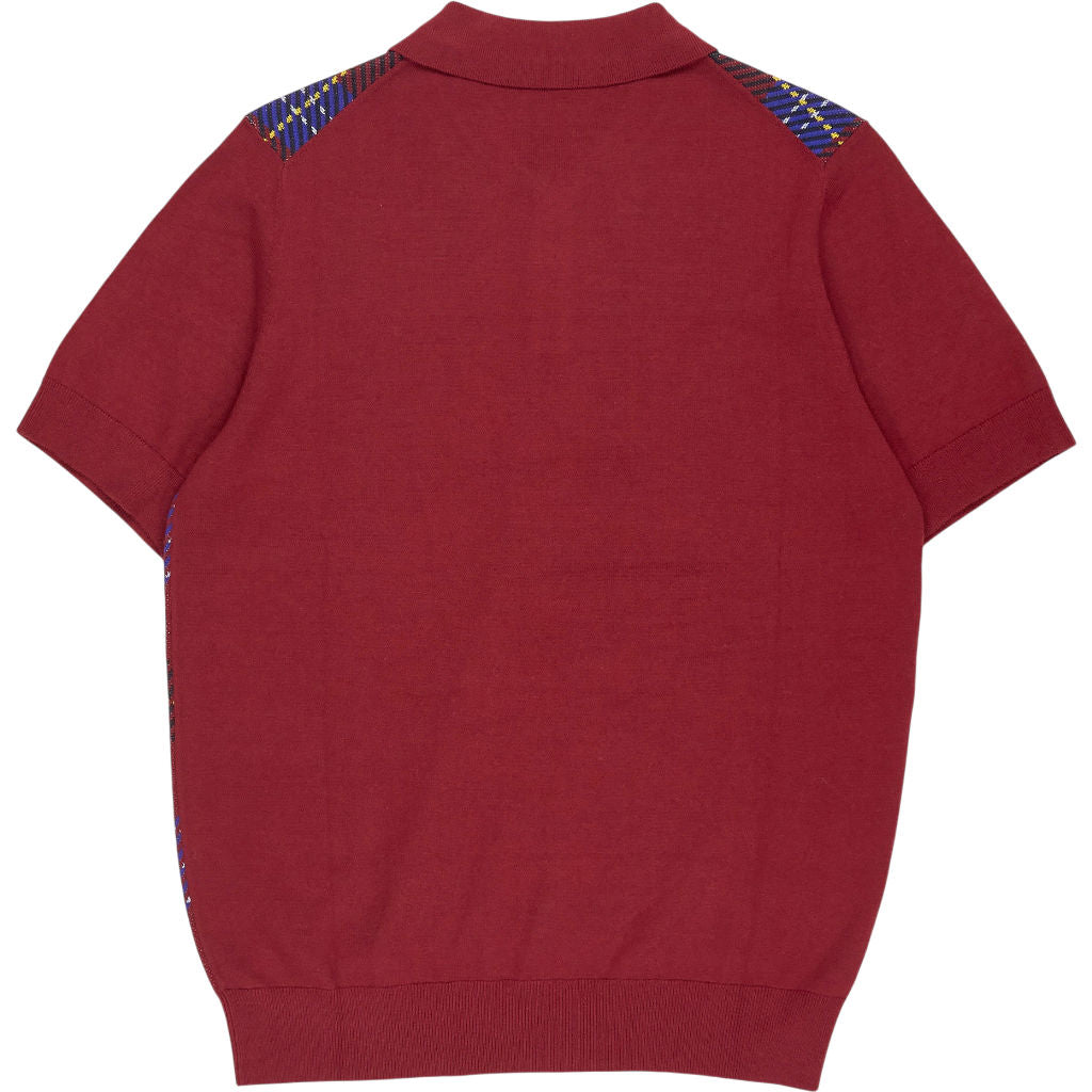 Lyle & Scott Red Blue Check Polo Shirt