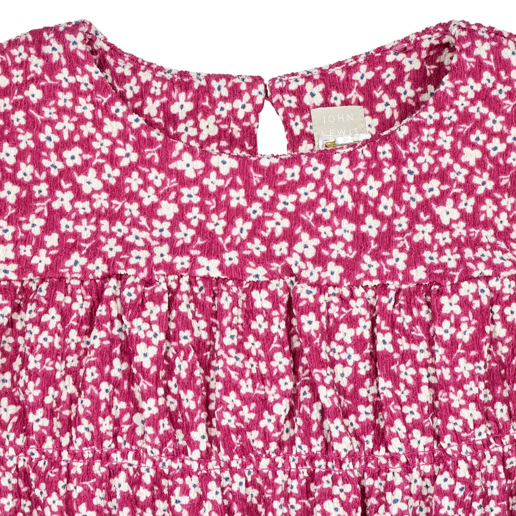 John Lewis Pink Floral Kids Blouse