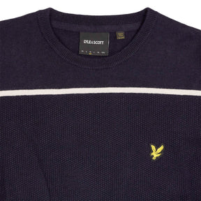 Lyle & Scott Navy Striped Jumper